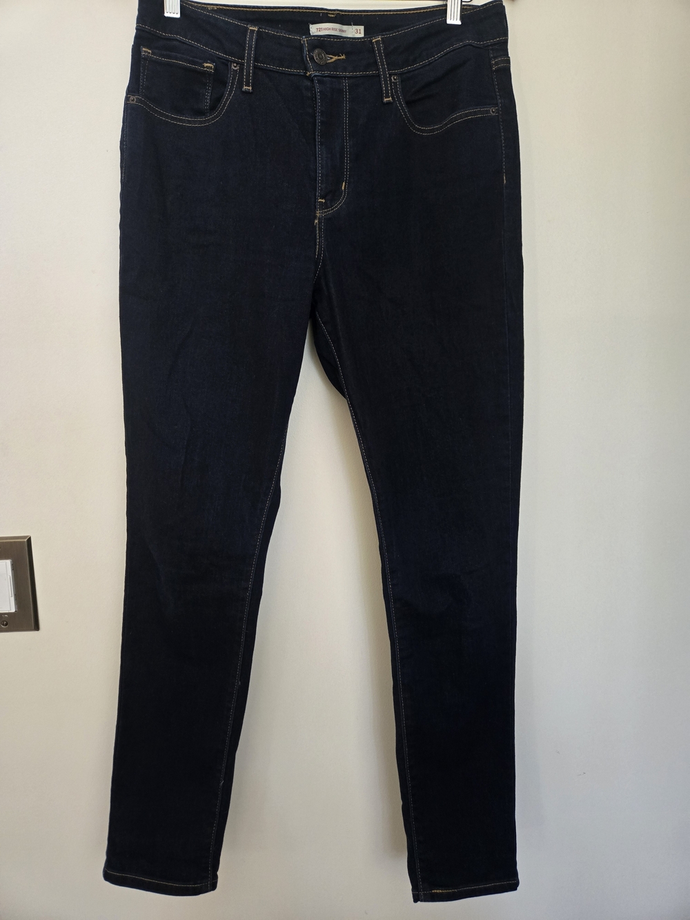 Levi's 721 High Rise Skinny Dark Blue Jeans
